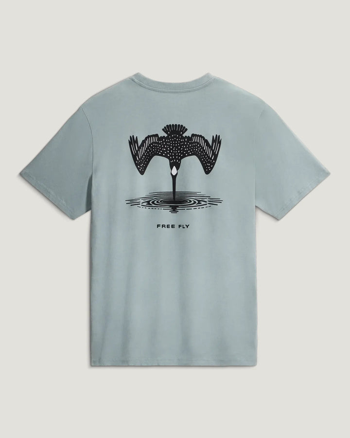 Free Fly Dive Bomb Pocket Tee: Ocean Mist