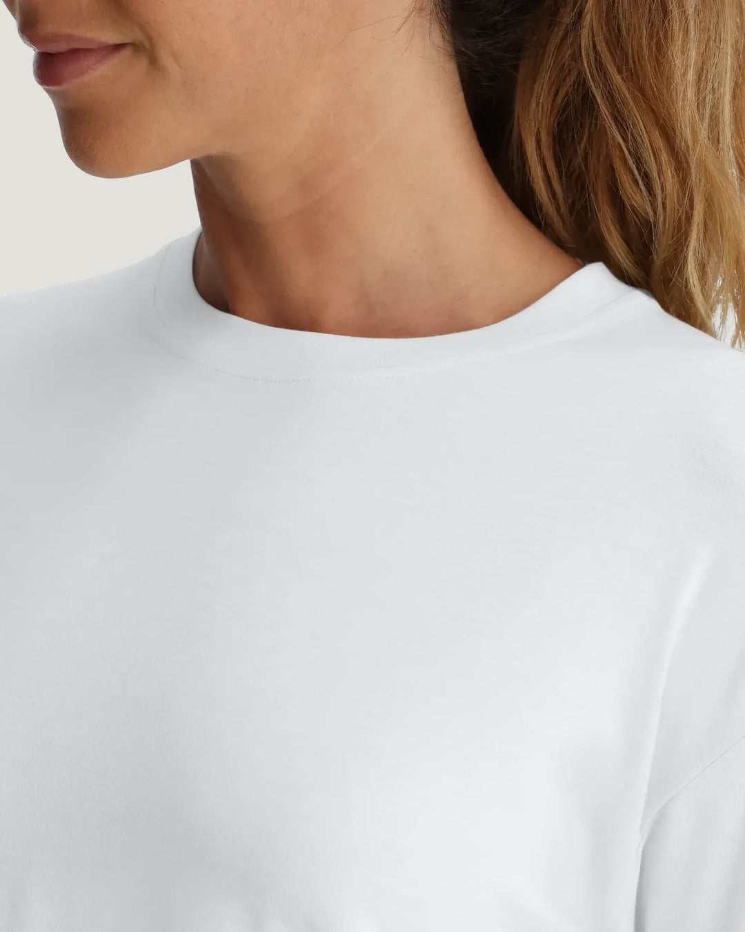 Free Fly Women's Bamboo Shade Crossover Long Sleeve: Bright White