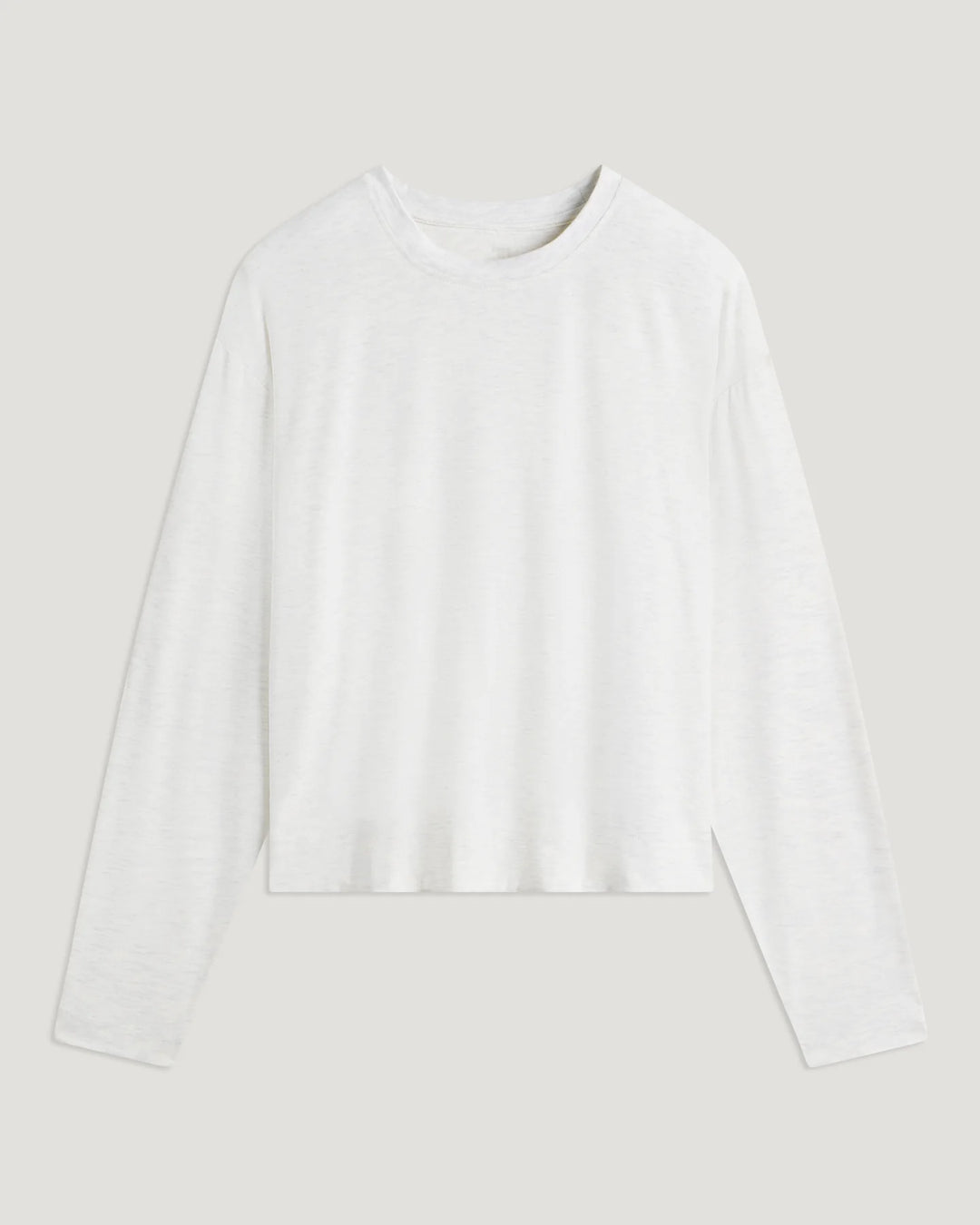 Free Fly Women's Bamboo Shade Crossover Long Sleeve: Off White Heather