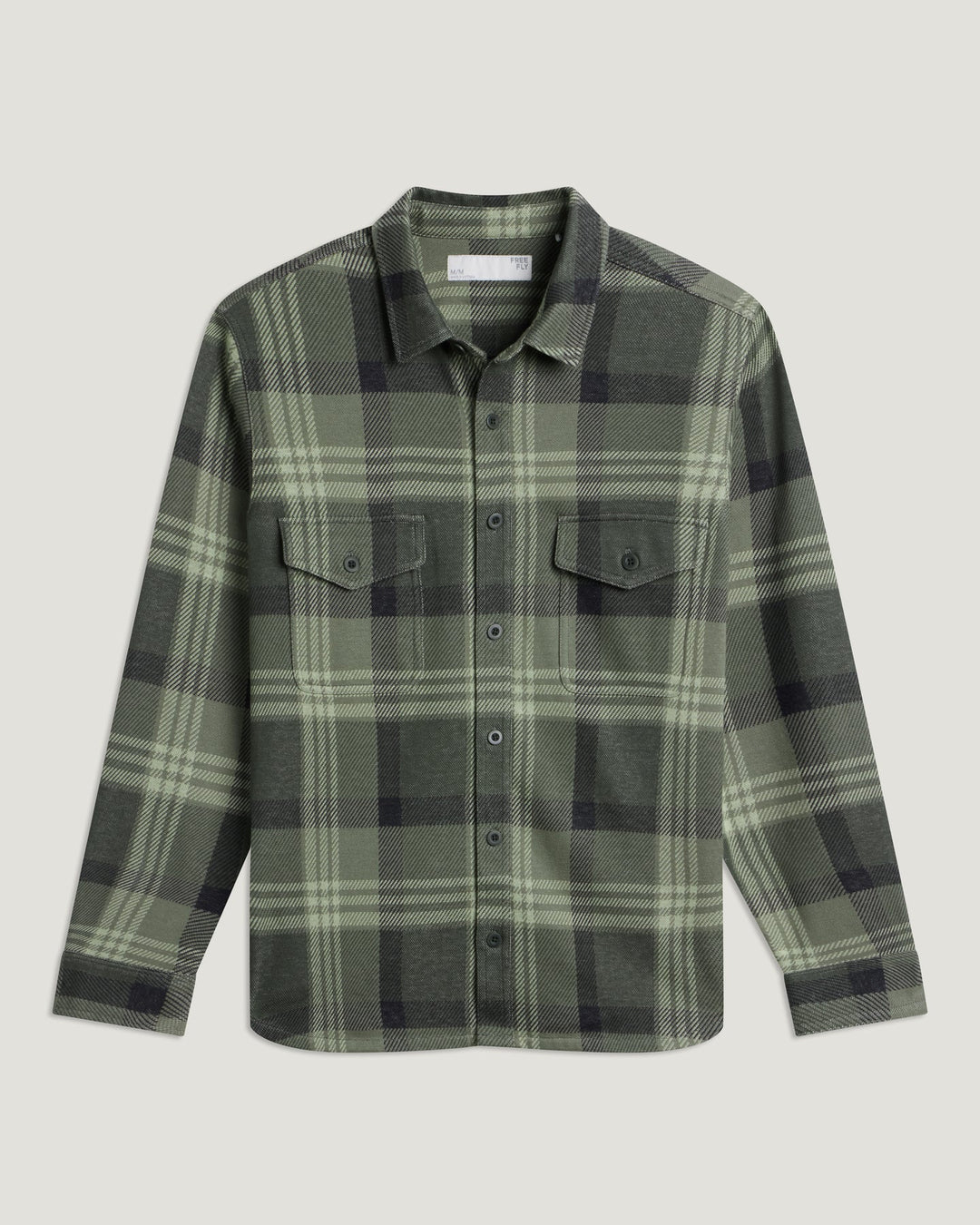 Free Fly Men's Gallatin Overshirt: Dark Forest Plaid