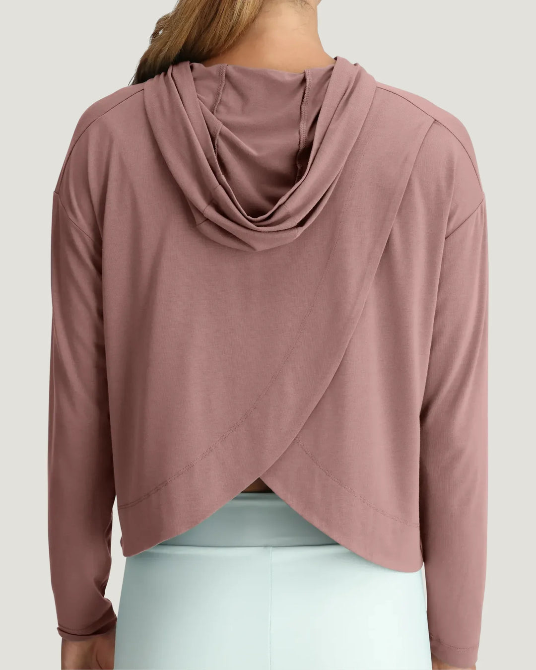Free Fly Women's Bamboo Shade Crossover Hoodie: Fig