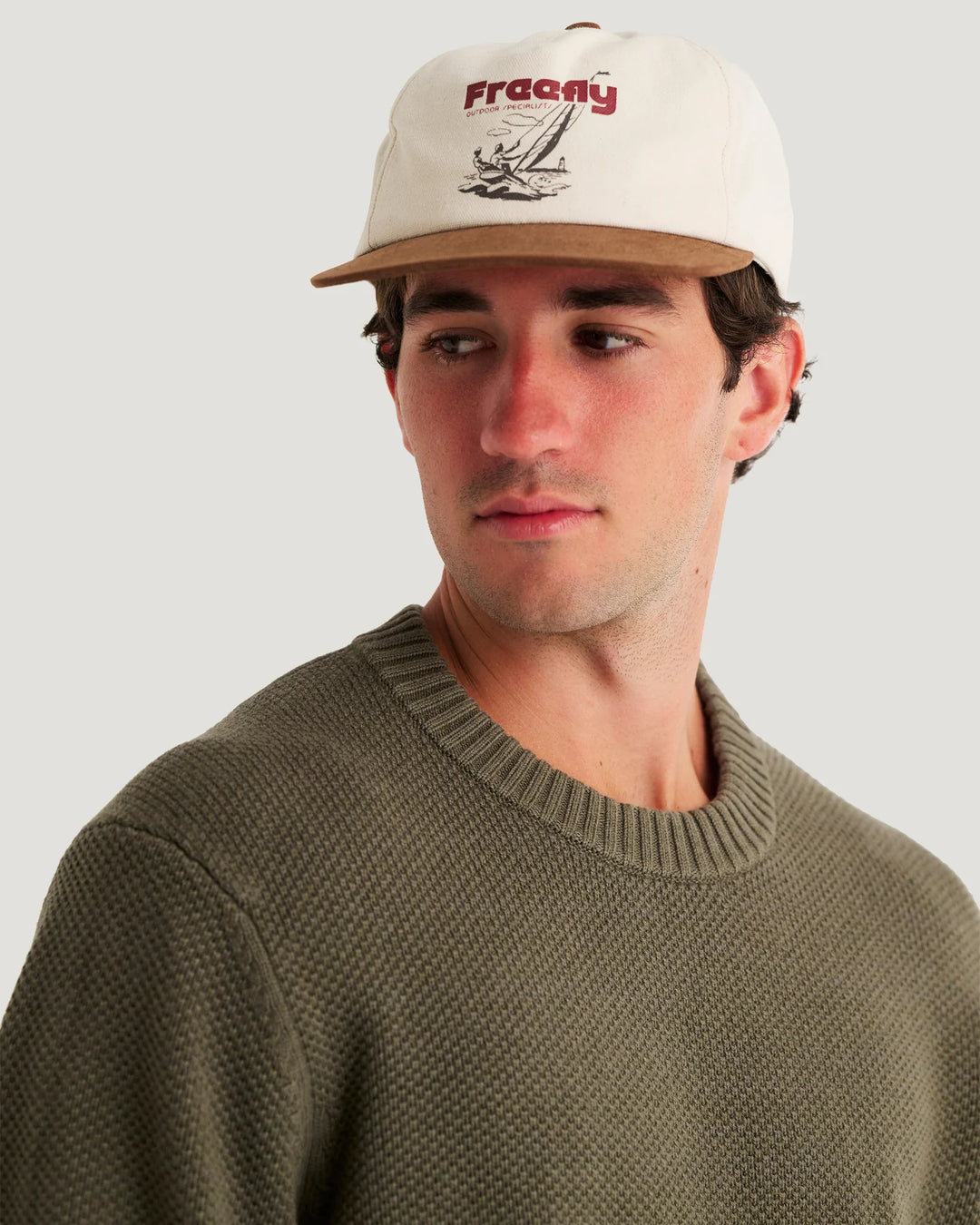Free Fly Men's Coastloom Crew Sweater: Smokey Olive
