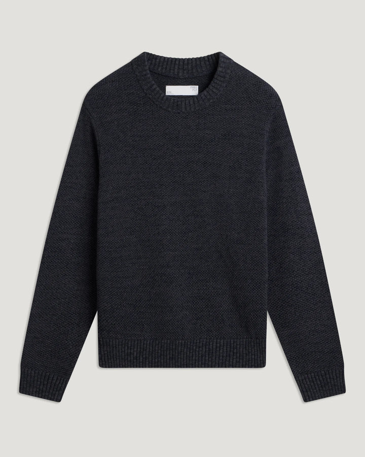 Free Fly Men's Coastloom Crew Sweater: Heather Anthracite
