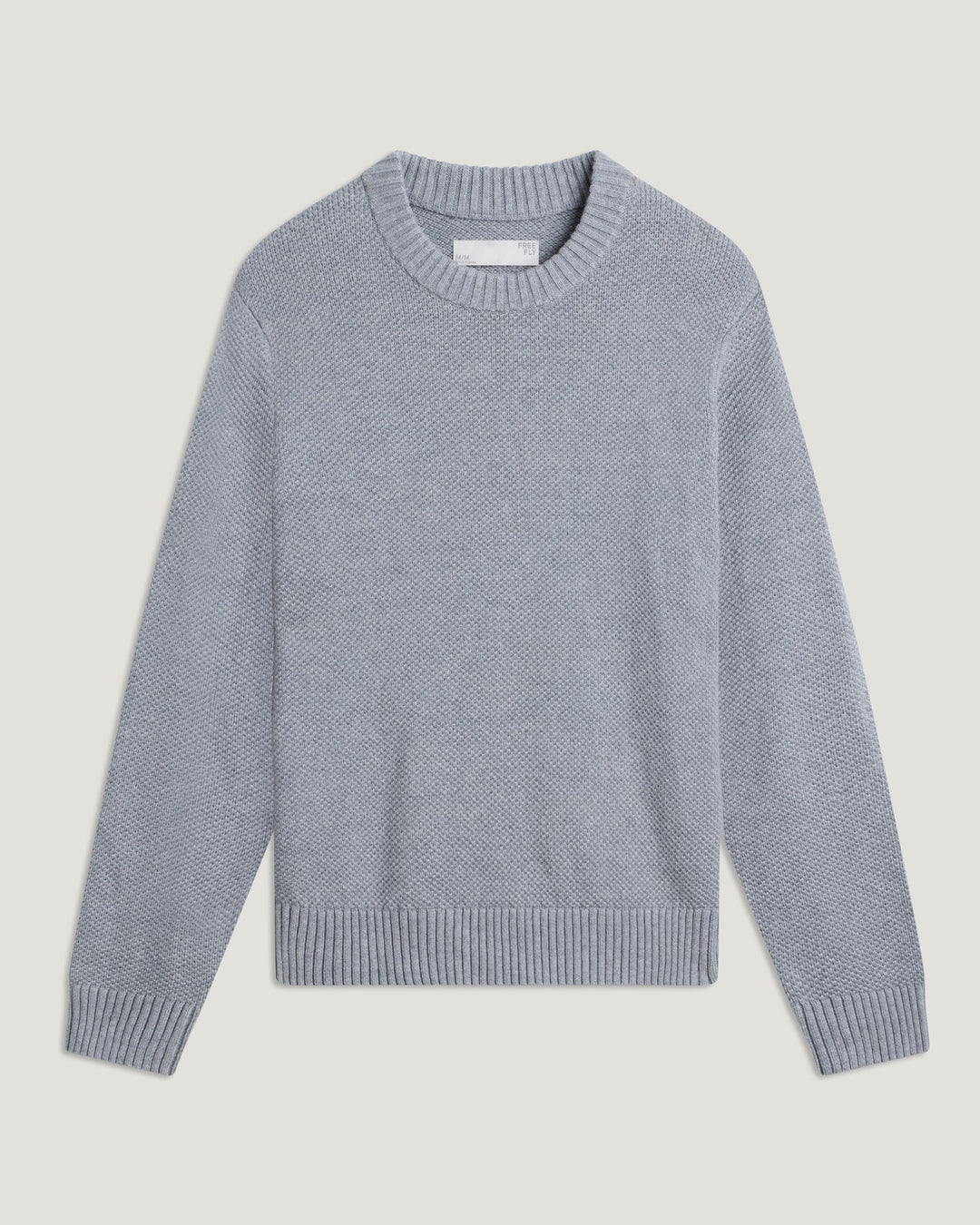 Free Fly Men's Coastloom Crew Sweater: Heather Light Grey