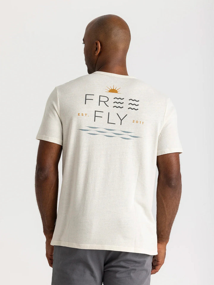 Free Fly Salt and Sun Pocket Tee: Heather Birch