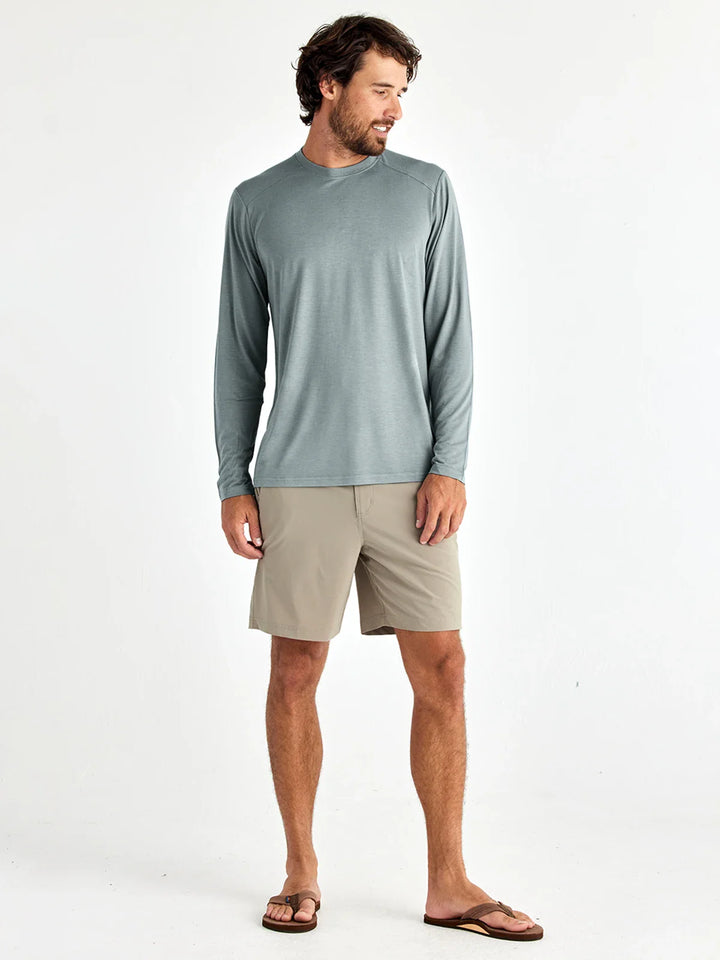 Free Fly Men's Bamboo Lightweight Long Sleeve: Slate