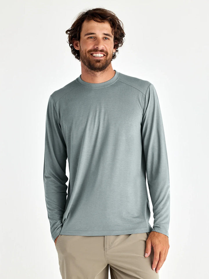 Free Fly Men's Bamboo Lightweight Long Sleeve: Slate