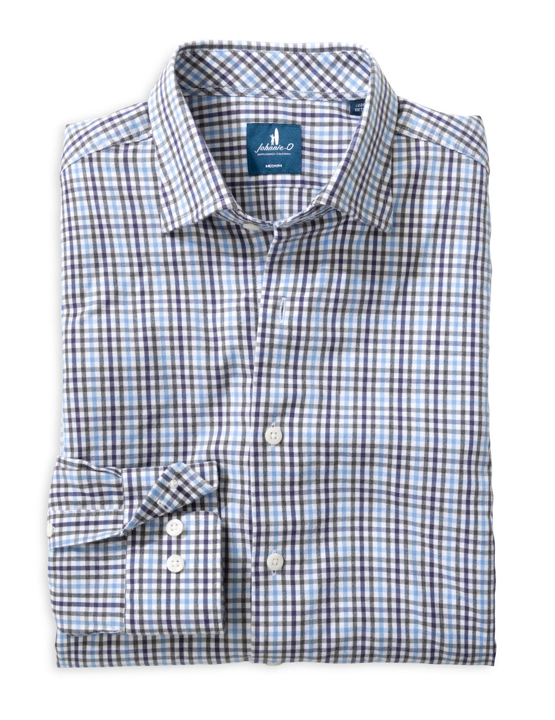 Johnnie-O Natural Performance Button Up Shirt - Highland Pane: Kona