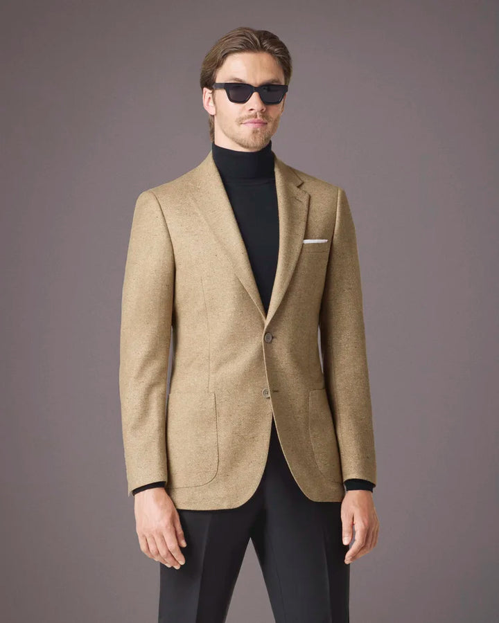 Maxdavoli by Maxman Guabello Soft Coat: Tan