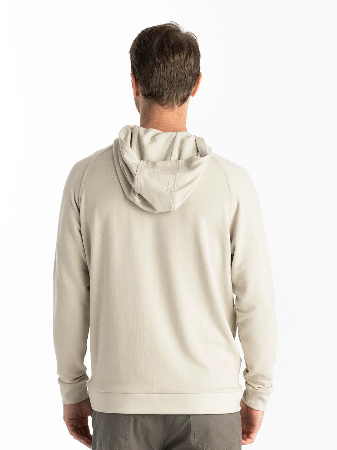 Free Fly Men's Bamboo Lightweight Fleece Hoodie: Sandstone