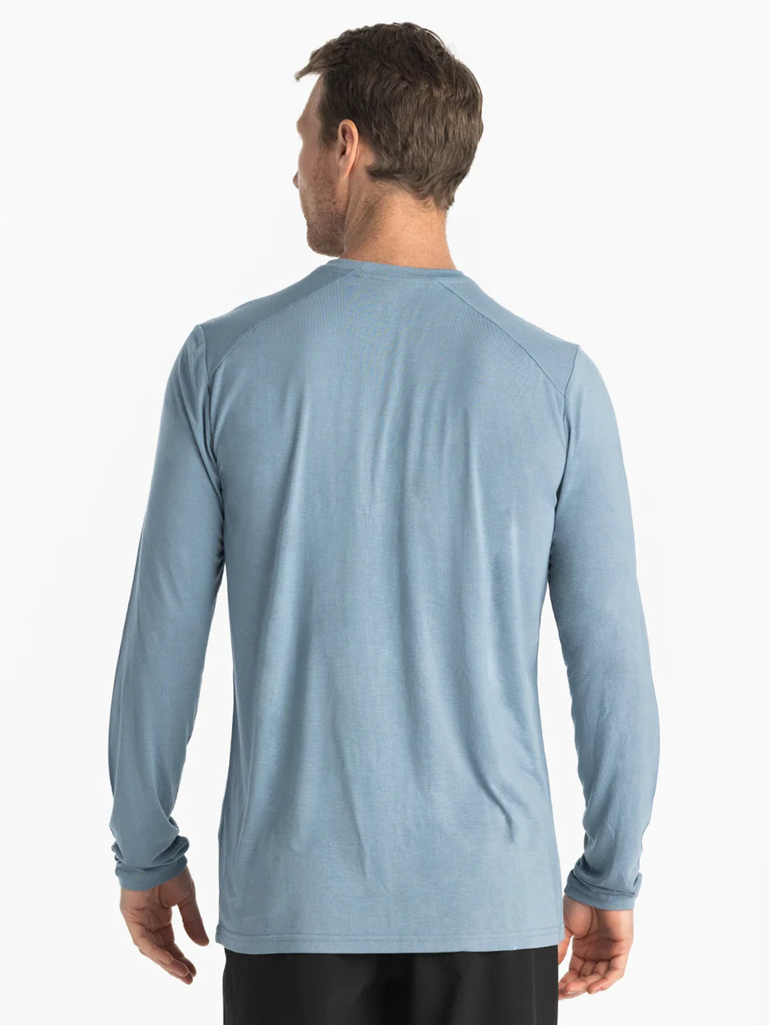 Free Fly Men's Bamboo Lightweight Long Sleeve: Blue Fog