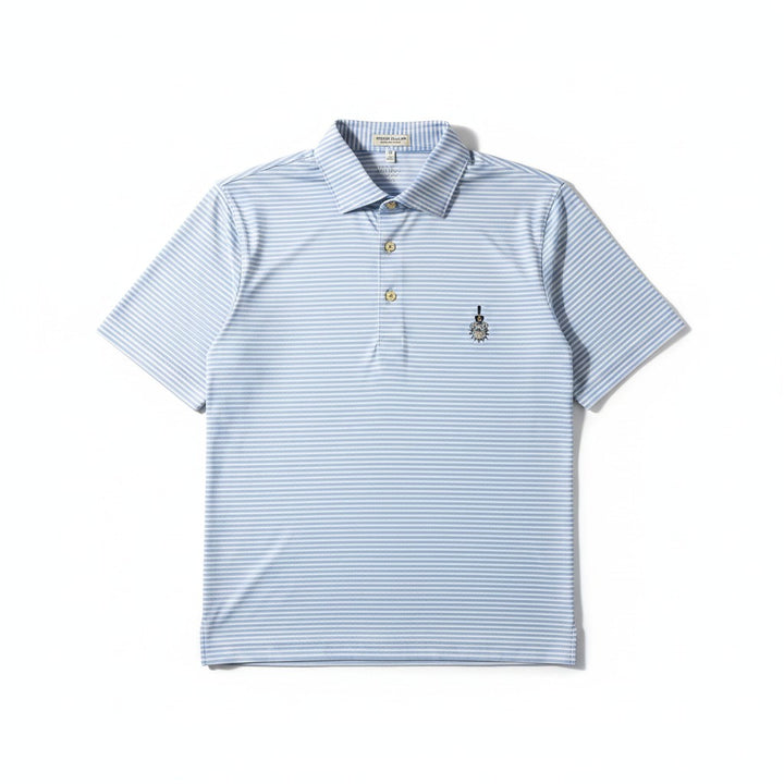 Peter Millar The Citadel Border Performance Jersey Polo: Cottage Blue