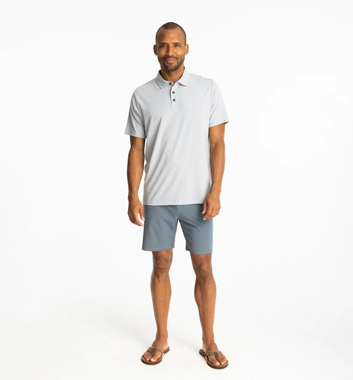 Free Fly Men's Bamboo Flex Polo II: Heather Aspen Grey