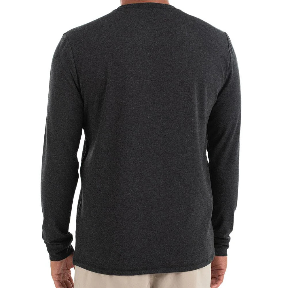 Free Fly Men's Bamboo Flex Long Sleeve: Heather Black