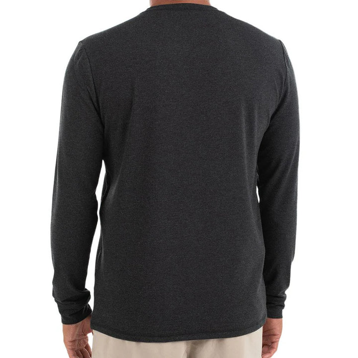 Free Fly Men's Bamboo Flex Long Sleeve: Heather Black