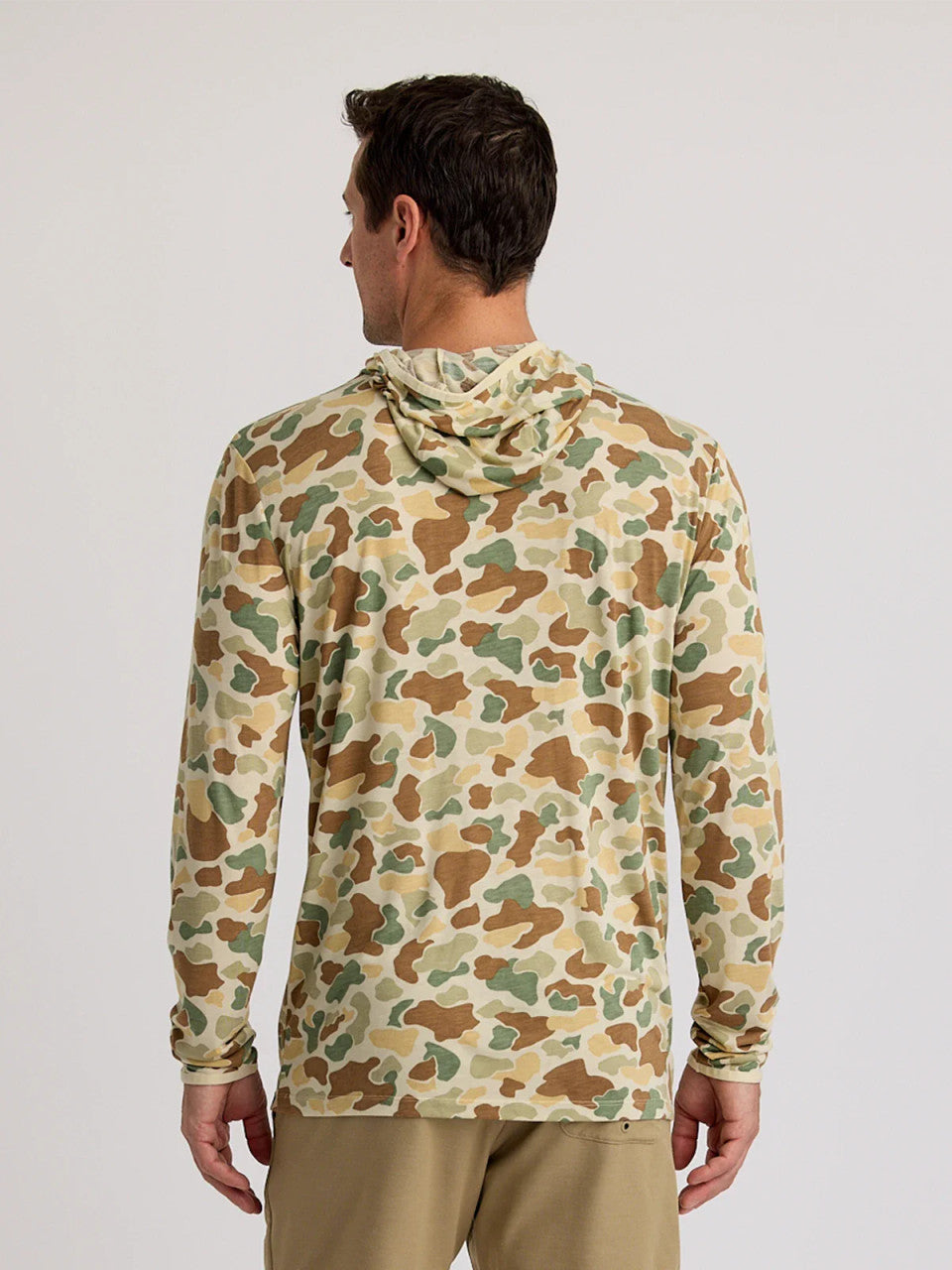 Free Fly Men's Bamboo Lightweight Hoodie: Vintage Camo