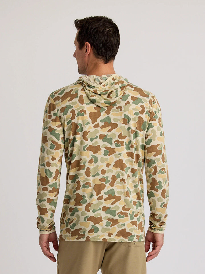 Free Fly Men's Bamboo Lightweight Hoodie: Vintage Camo