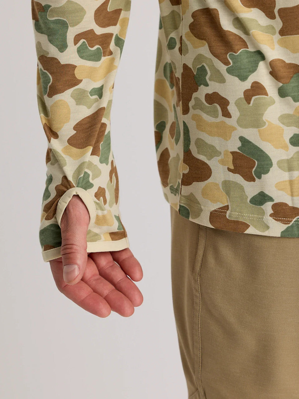 Free Fly Men's Bamboo Lightweight Hoodie: Vintage Camo