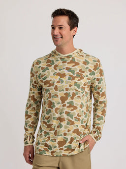 Free Fly Men's Bamboo Lightweight Hoodie: Vintage Camo - image 1