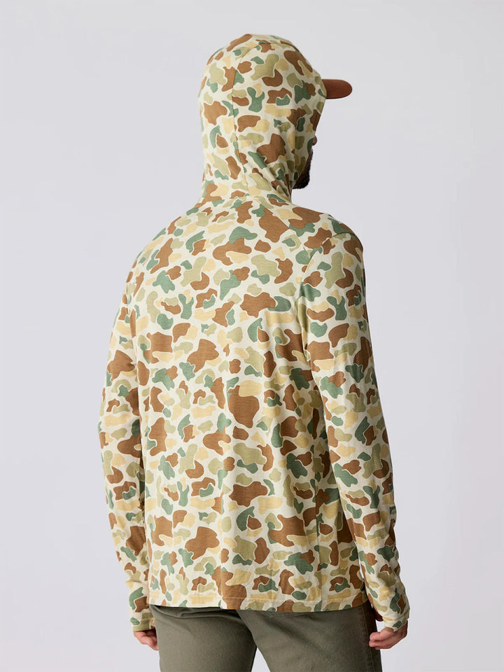 Free Fly Men's Bamboo Shade Hoodie: Vintage Camo