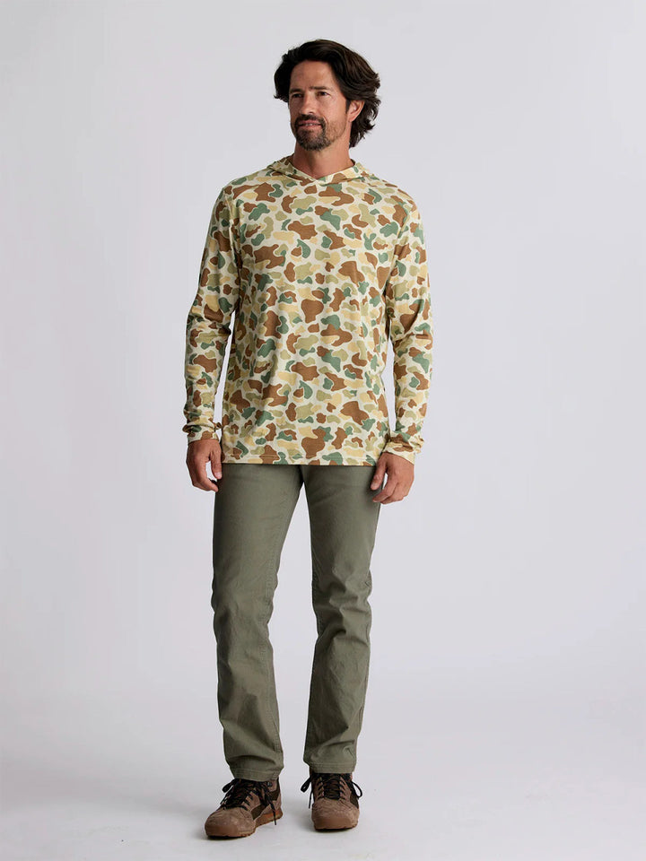 Free Fly Men's Bamboo Shade Hoodie: Vintage Camo