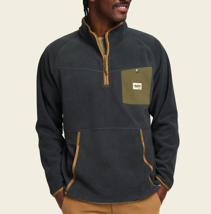 Howler Brothers Free Range Fleece Pullover: Antique Black
