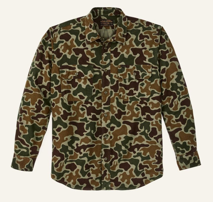 Filson Field Flannel Shirt: Frog Camo