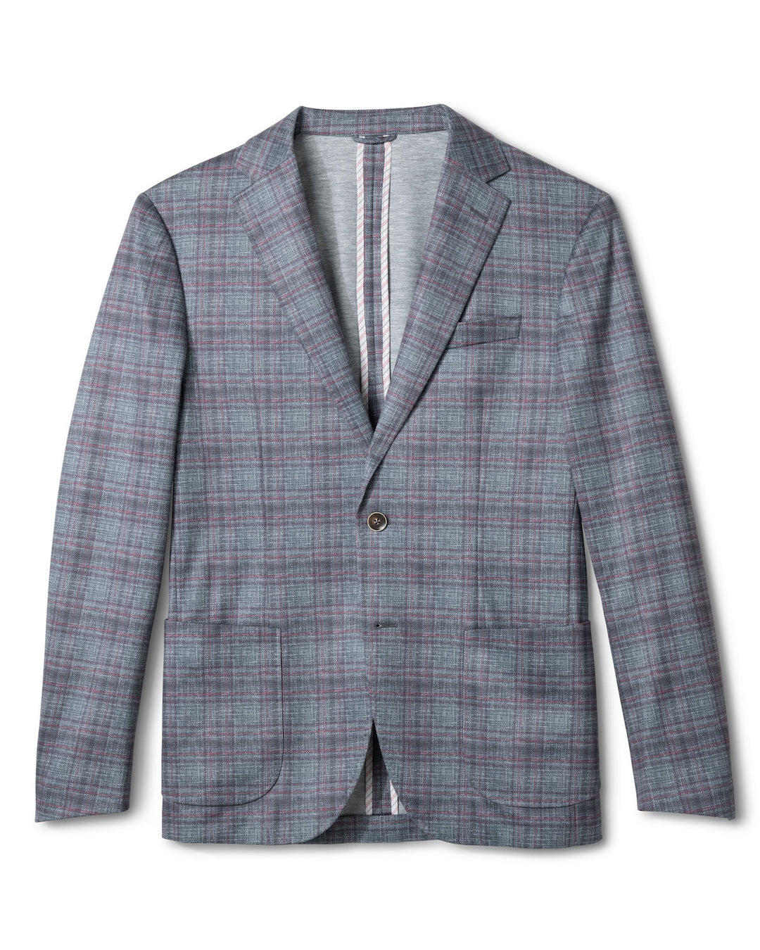 Johnnie O Gulf Coast Pane Top Shelf Printed Knit Sport Coat: Charcoal