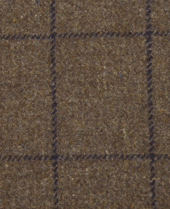 Ballin Geelong Lambswool Windowpane Houston: Brown