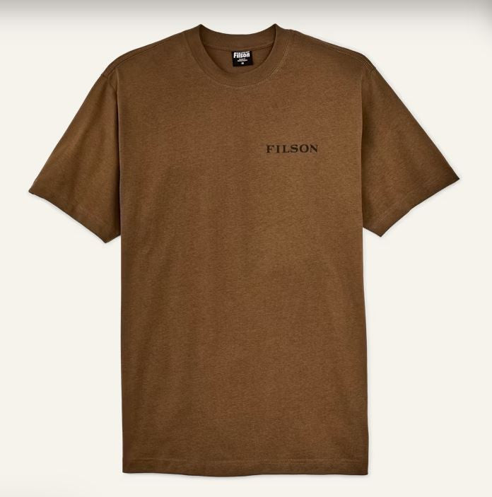 Filson Frontier Graphic T-Shirt: Gold Ochre/Deer