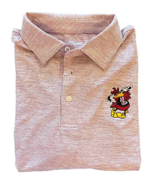 Southern Tide University of South Carolina Golf Cocky Spacedye Driver Performance Polo: Chianti