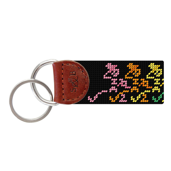 Smathers and Branson Grateful Dead Dancing Skeletons Key Fob: Black