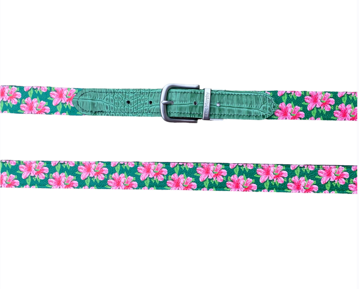 Doc Murphy Reversible Augusta and Azalea Belt: Green Tab