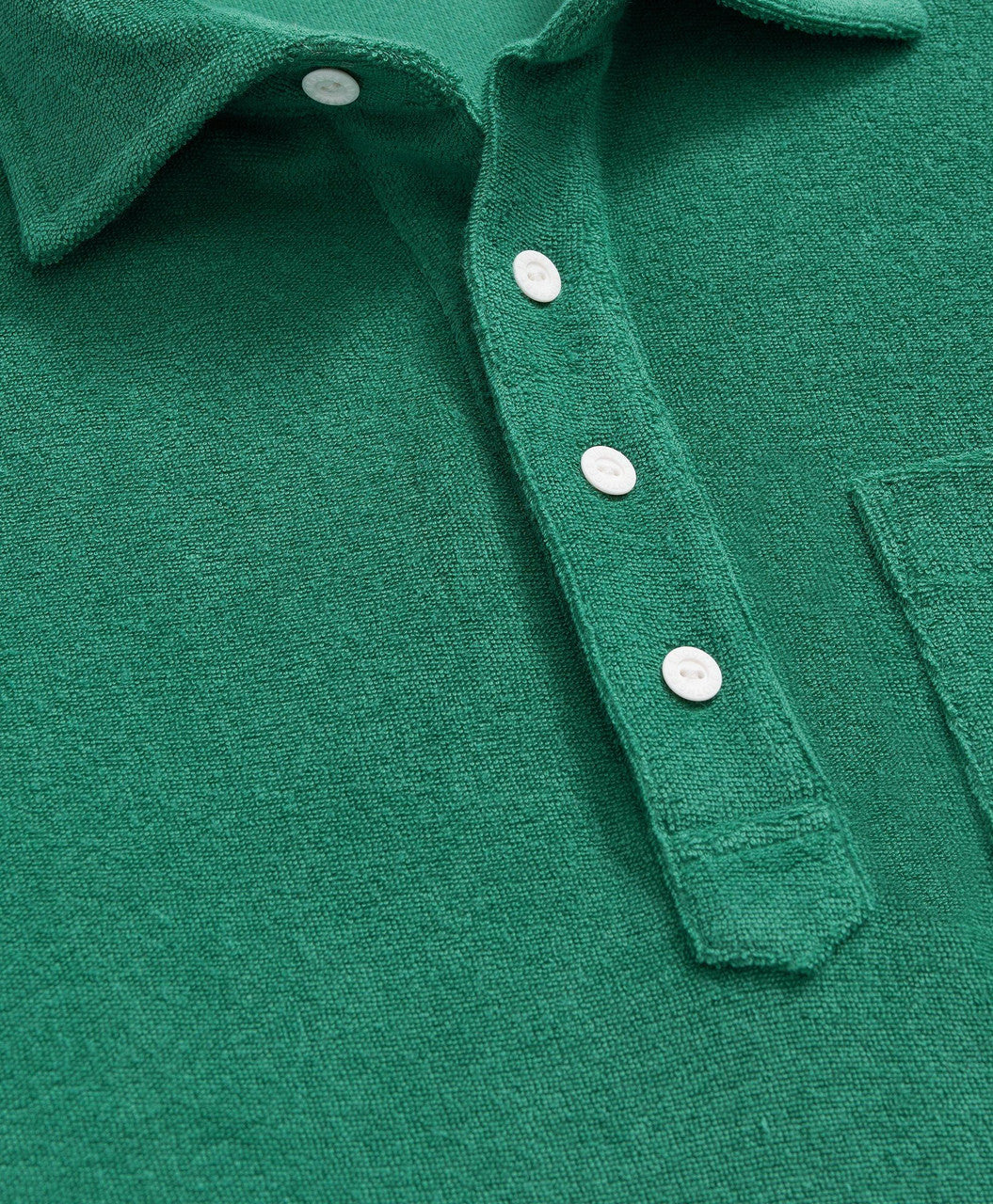 Brooks Brothers Polo Shirt in Cotton Terrycloth: Green