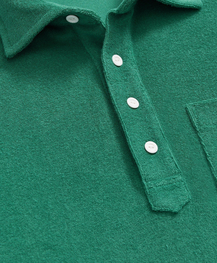 Brooks Brothers Polo Shirt in Cotton Terrycloth: Green