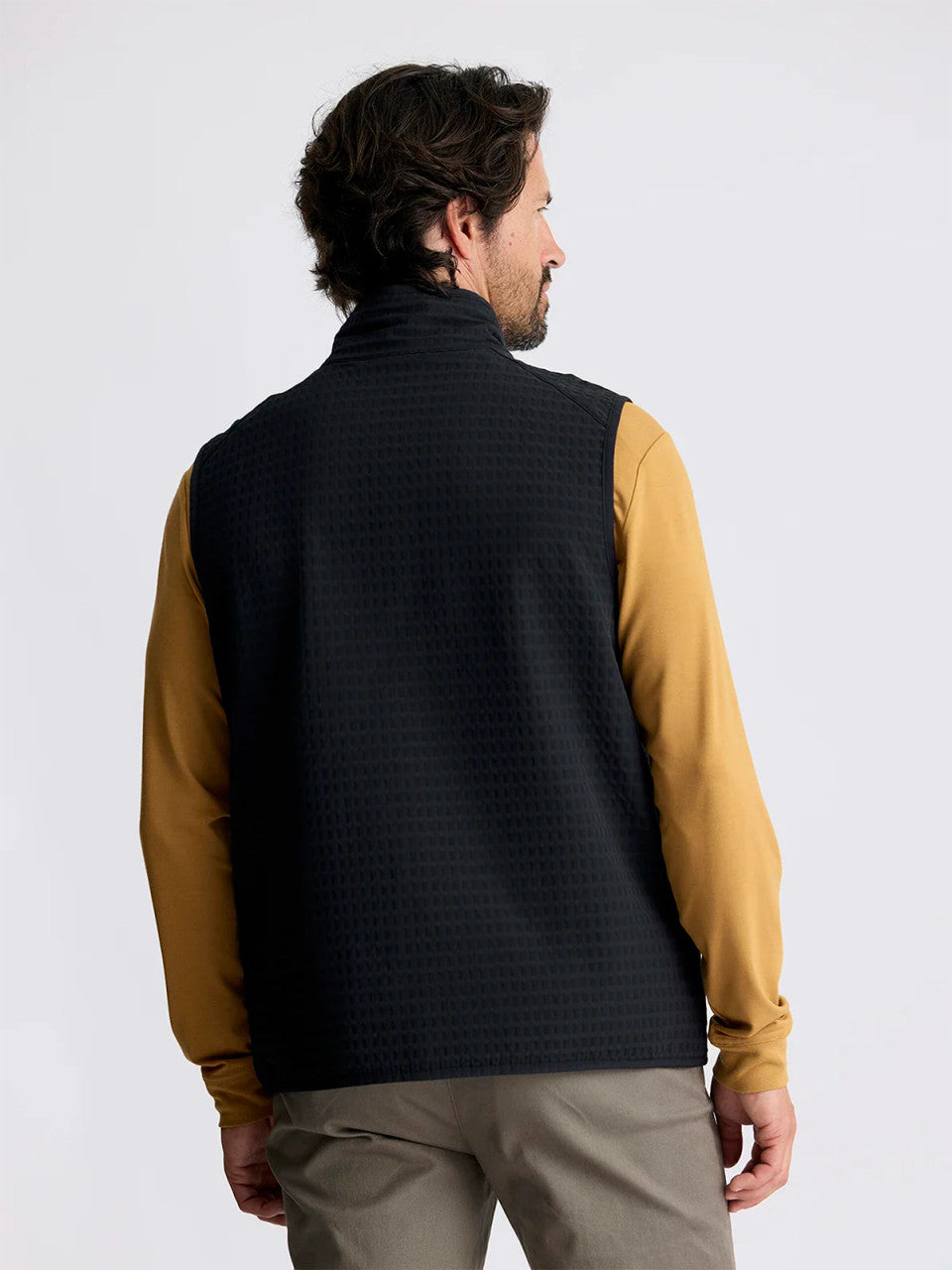 Free Fly Men's Gridback Fleece Vest: Black