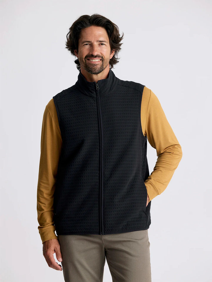 Free Fly Men's Gridback Fleece Vest: Black