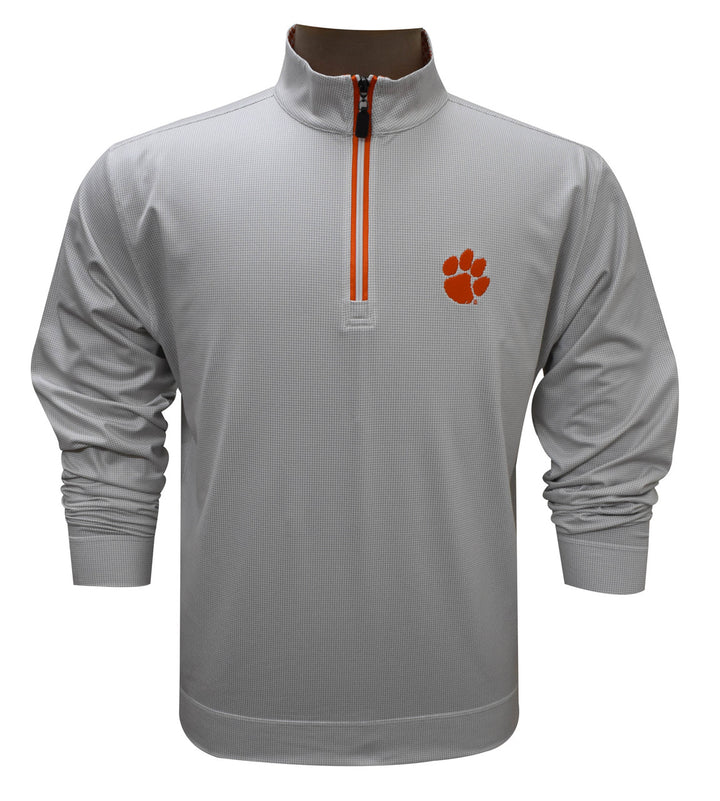 Horn Legend Clemson University Shepard Quarter Zip: Clemson Paw