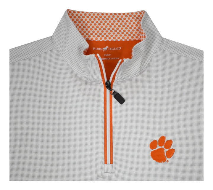 Horn Legend Clemson University Shepard Quarter Zip: Clemson Paw