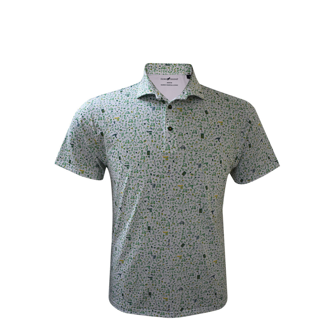 Horn Legend Wash Balls Here Polo: White/Gold