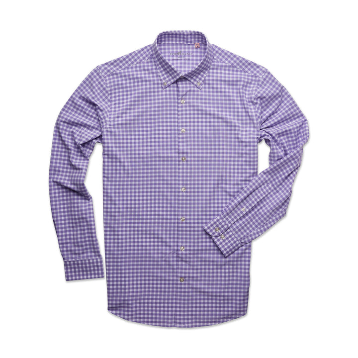 Horn Legend Highland Performance Sport Shirt: White/Purple