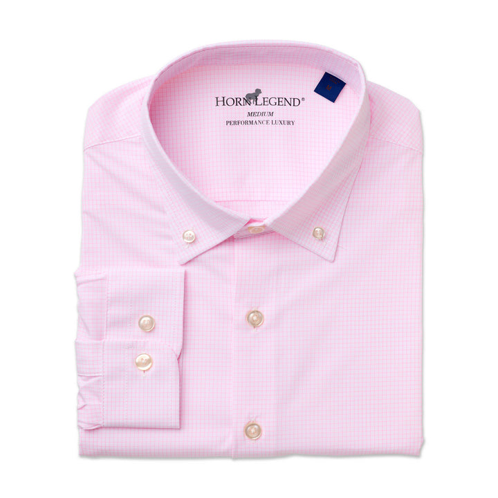 Horn Legend Fairmont Performance Sport Shirt: Pink
