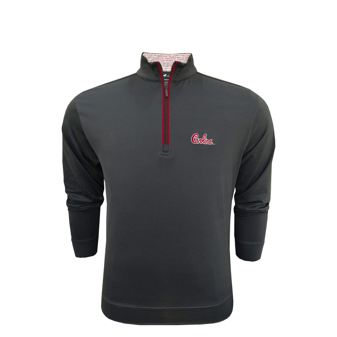 Horn Legend Unversity of South Carolina 1/4 Zip Pullover: Charcoal