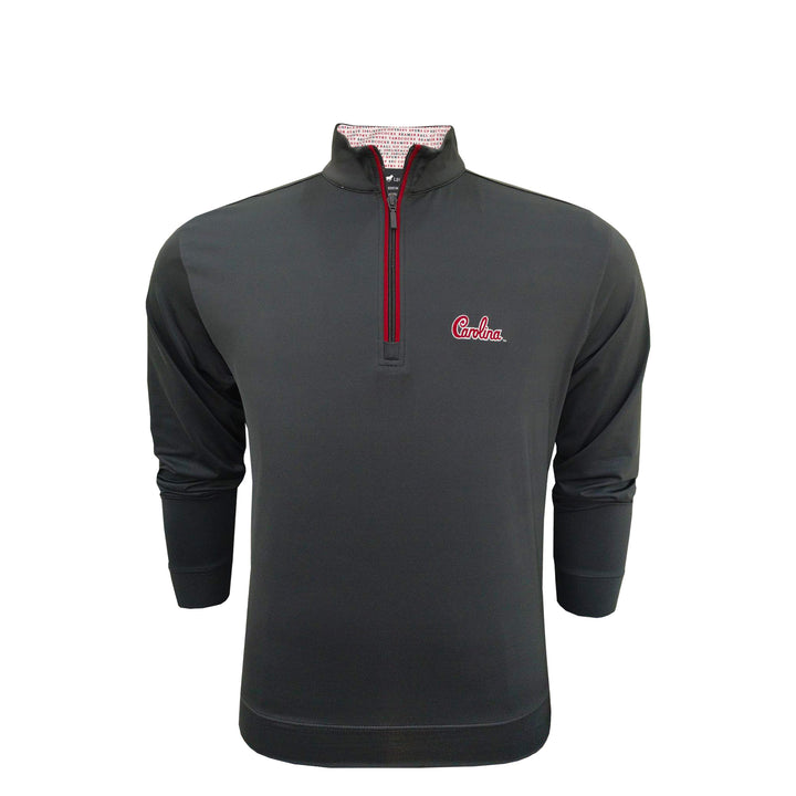 Horn Legend Unversity of South Carolina 1/4 Zip Pullover: Charcoal