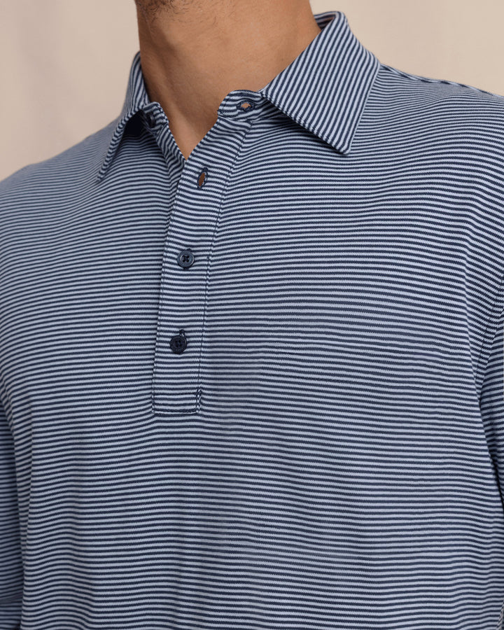 Southern Tide Sandy Kay Popover Sportshirt: Dress Blue