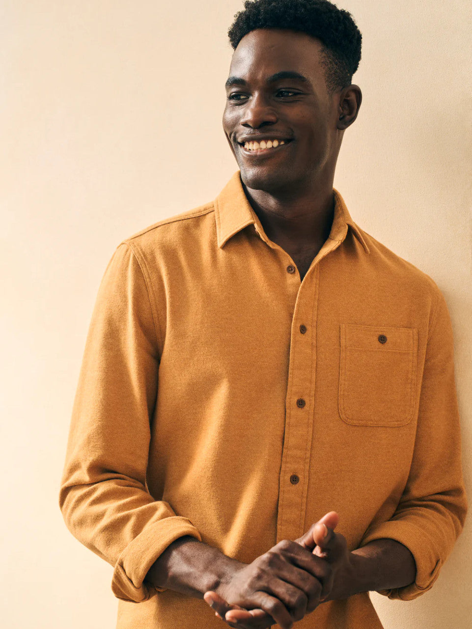 Craig Faherty Faherty Super Brushed Flannel: Sierra Gold – Craig Reagin Clothiers