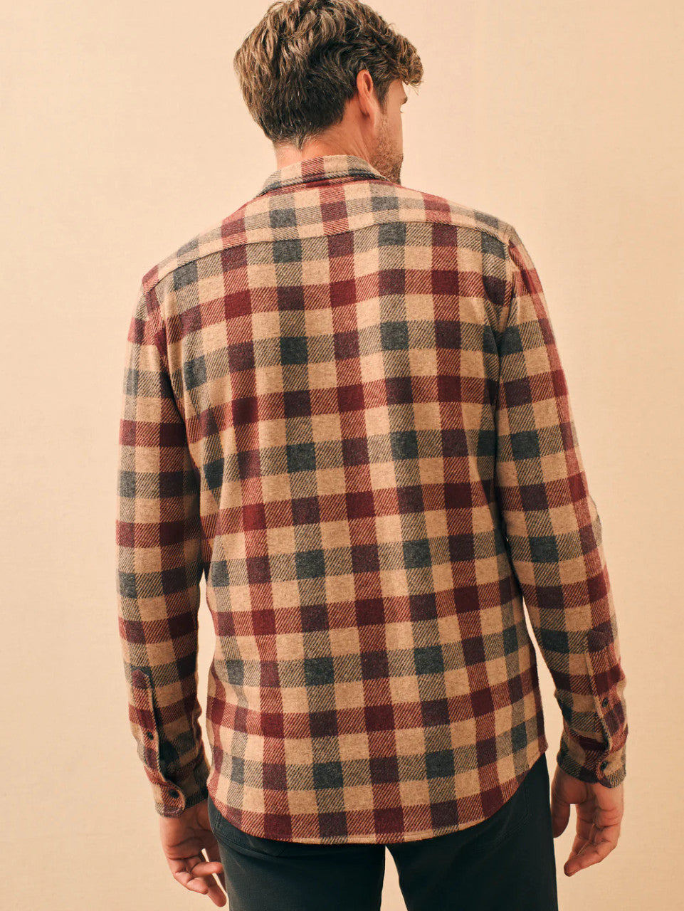 Faherty Legend™ Sweater Shirt: Sky Peak Buffalo