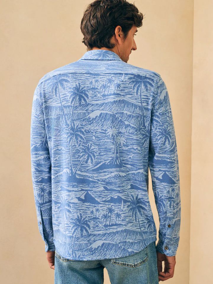 Faherty Legend™ Sweater Shirt: Coastal Waters