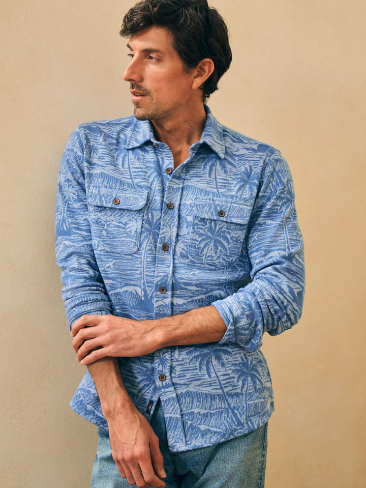 Faherty Legend™ Sweater Shirt: Coastal Waters