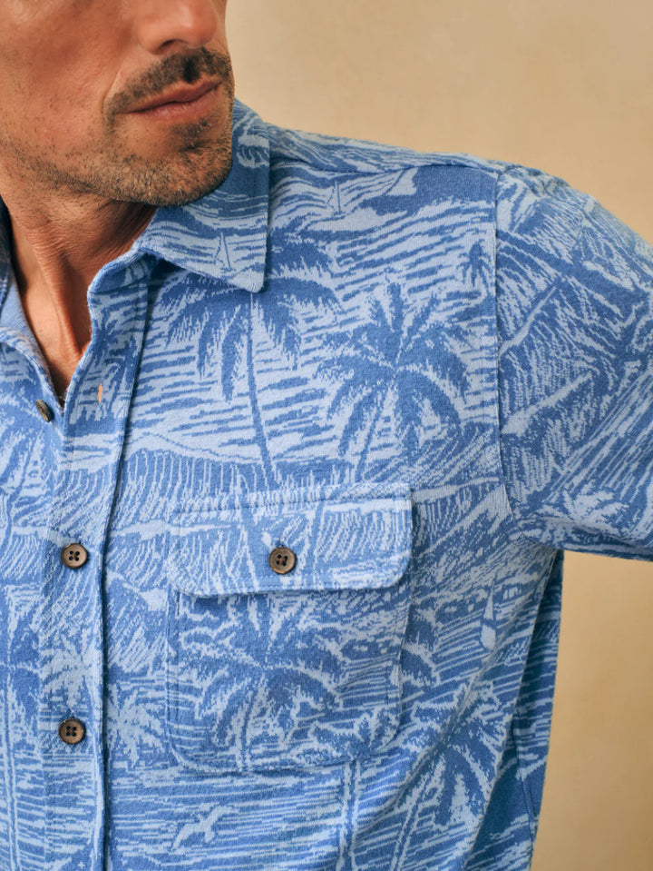 Faherty Legend™ Sweater Shirt: Coastal Waters